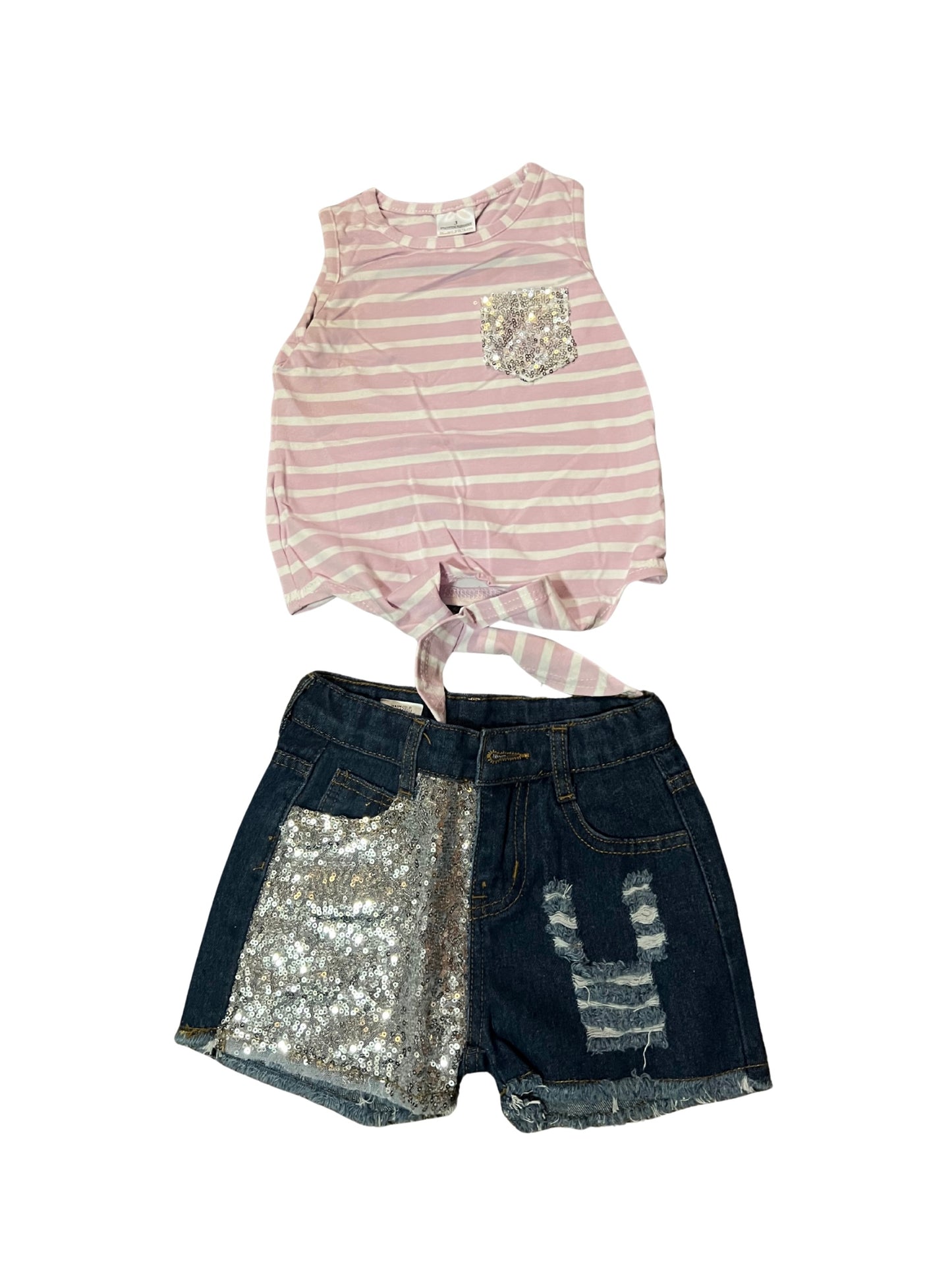 Sequin stripped set