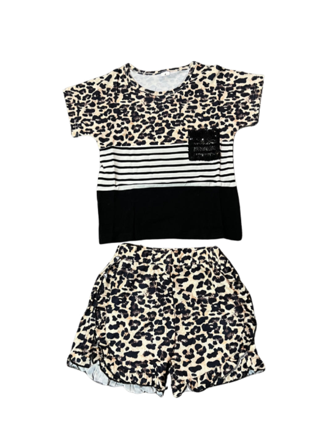 Cheetah sequin set