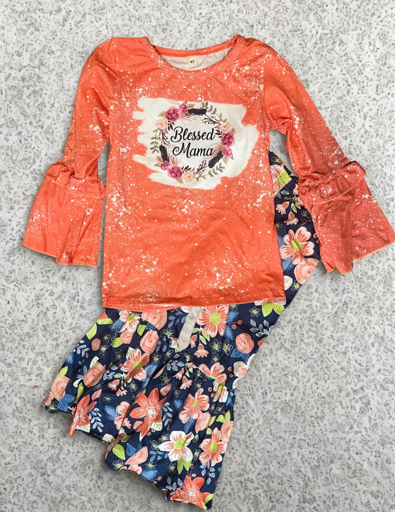 Blessed Mama floral set