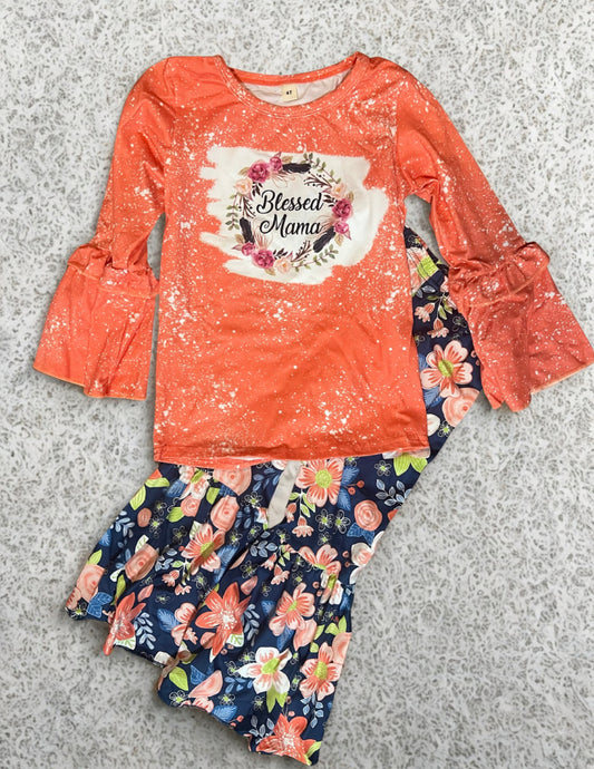 Blessed Mama floral set