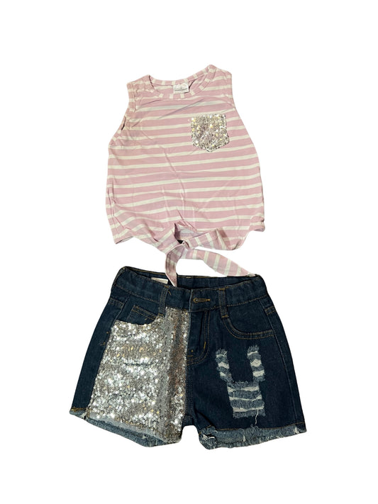Sequin stripped set