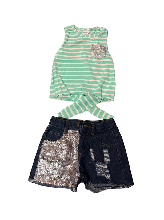 Sequin stripped set