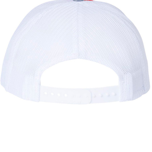 Red/ White/ Heather Grey - BACK