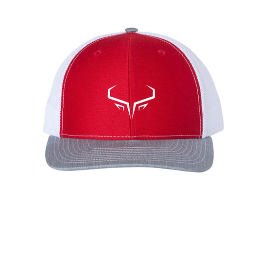 Red/ White/ Heather Grey - FRONT